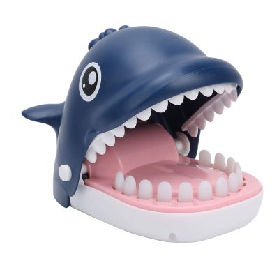 BTSEURY Biting Finger Toy, Biting Finger Game Funny Toys, Party ParentChild Interactive Stress Relief Toy Game (Biting Hand Whale Blue)