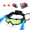 Kids Night Vision Goggles with Spy Frisbee Toys, 2 PCS Spy Lens/Glasses Toys with Flip-Out Lights Green Lens, Adjustable Spy Gear Night Mission Goggles Kit for Kids 6 7 8 9 10 11 12 Boy Gifts view 1