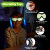 Kids Night Vision Goggles with Spy Frisbee Toys, 2 PCS Spy Lens/Glasses Toys with Flip-Out Lights Green Lens, Adjustable Spy Gear Night Mission Goggles Kit for Kids 6 7 8 9 10 11 12 Boy Gifts view 3