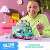 BLDR Squishmallows Squish Tour Van Building Set - Cam The Cat, Bubba The Cow, & Brina The Bigfoot Buildable Figures - Squishmallows Fans 8+, 0098 view 3
