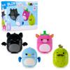 BLDR Squishmallows Buildable Figure - Emily The Bat, Bebe The Bluebird, Cleary The Strawberry Cow, Charles The Pickle- Squishmallows Fans 6+, 0225 view 1