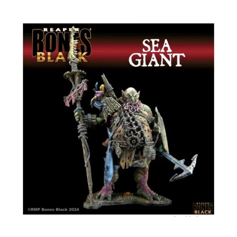 Reaper Sea Giant Miniature 25mm Heroic Scale Figure Bones Black Miniatures