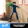 BLDR Jujutsu Kaisen Megumi Fushiguro Building Set - 9.5-Inch Buildable Articulated Action Figure, 0120 view 3