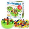 Funwares WobbleBall Marble Balance Game, 50 Marbles Included, Skill & Dexterity Games for Kids & Adults, Family Party Game for 1-4 Players, Ages 6+ view 1