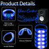 24 Pcs LED Glow Bracelets Sound Activated Led Flashing Bracelet Music Control Light Up Bracelets,Glow in The Dark Party Supplies For Birthday Carnival Concerts Night Events Christmas Gift (blue) view 2