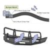 1/10 Scale ARB Bull Bars Metal Tube Front Winch Bar Bumper for RC Crawler RUN80 Chassis LC80 Body SCX10 TRX4 Upgrade Parts (A) view 2