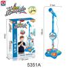 Kids Microphone Adjustable Standing Microphone for Toddler Microphones with Stand Toy Microphones Connects to Mp3, Mobile, Karaoke Machine for Kids Karaoke Machine for Girls Birthday Gifts view 2