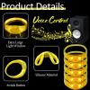 24 Pcs LED Glow Bracelets Sound Activated Led Flashing Bracelet Music Control Light Up Bracelets,Glow in The Dark Party Supplies For Birthday Carnival Concerts Night Events Christmas Gift (yellow) view 2
