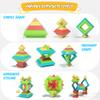 40Pcs Montessori Toys for Ages 3 4 5 6 Toddlers Kids Baby,Pyramid Stacking Building Toys,3D Preschool Learning Blocks for Kids,STEM Sensory Toy Gifts for 3-5 Year Old Boy Girl,Plastic Storage Box Set view 3
