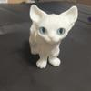 3D Printable Movable Plastic Hairless Cat Figurine Animal Ornament Girls Boys Toys Gifts Desktop Toys Ornaments Gifts for Friends 20cm/7.87in (White) view 1