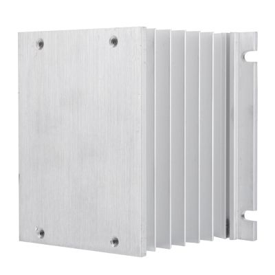 SSR Heat Sink, Aluminum Alloy Heat Sink for Three Phase Solid State Relay with Solid State Relay Dissipation, Aluminum SSR Heatsink Mountable Compact Size Easy to Install