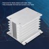 SSR Heat Sink, Aluminum Alloy Heat Sink for Three Phase Solid State Relay with Solid State Relay Dissipation, Aluminum SSR Heatsink Mountable Compact Size Easy to Install view 2