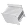 SSR Heat Sink, Aluminum Alloy Heat Sink for Three Phase Solid State Relay with Solid State Relay Dissipation, Aluminum SSR Heatsink Mountable Compact Size Easy to Install view 3