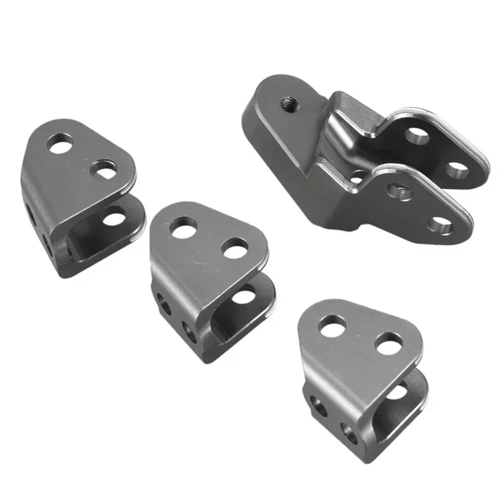 DAIHAOUU RER11414-Aluminum Lower Link Mount Set for Axle for Redcat Gen8 for Scout II RER11337 1/10 RC Crawler(Light Grey)