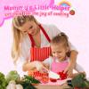 Montessori Toys for 3 4 5 6 7 8 9 10 Year Old Girls Boys Birthday Gifts,Kids Kitchen Knife Set for Real Cooking & Apron and Glove,Toddler Knife Set, Learning Toys view 3