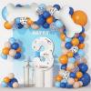 118Pcs Blue Birthday Decorations, 3th Blue Birthday Party Supplies Balloons Garland,Dog Paw Balloons Garland Kit Party Decorations view 1