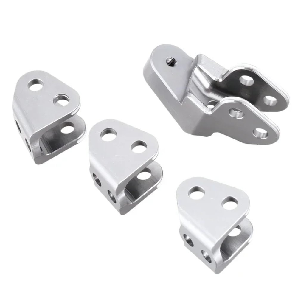 DAIHAOUU RER11414-Aluminum Lower Link Mount Set for Axle for Redcat Gen8 for Scout II RER11337 1/10 RC Crawler(Silver)