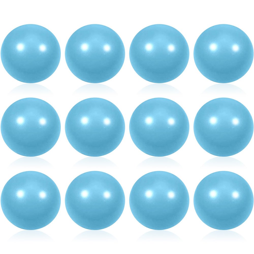 12 Pcs Light Blue Foam Stress Ball Squeeze Stress Relief Balls for Kids and Adults Hand Exercise Sensory Relief Toys for Anxiety ADHD Autism Light Blue