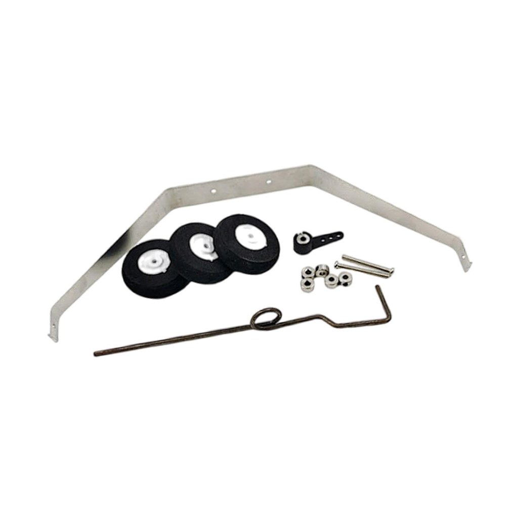Colaxi RC Plane Landing Gear Wheel Kit Spare Parts, Glider Landing Gear Fittings Accessory Replaces for RC Fixed Wing Aircraft