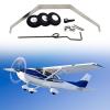 Colaxi RC Plane Landing Gear Wheel Kit Spare Parts, Glider Landing Gear Fittings Accessory Replaces for RC Fixed Wing Aircraft view 4