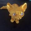 3D Printable Movable Plastic Hairless Cat Figurine Animal Ornament Girls Boys Toys Gifts Desktop Toys Ornaments Gifts for Friends 20cm/7.87in (Pink) view 2