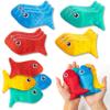 EYxsaxenk Fish Bean Bags for Tossing - 12Pcs Fish-Shaped Bean Bag Toss Game for Kids Outside Tossing Game Nylon Bean Bag Toy Indoor Outdoor Toy for Toddler Holiday Family Party Throwing Game Supplies view 1