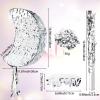 15Inch Moon Pinata Foil Silver Pull String Pinata with Stick & Blindfold for kids Birthday, Baby Shower Gender Reveal Party Decorations view 3