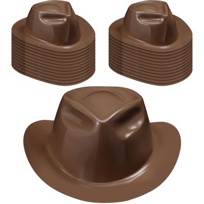 Xtinmee 24 Pieces Cowboy Hats Bulk Kid Plastic Cowboy Hats Party Pack Western Cowboy Hat Costume Accessories for Western Party Supplies