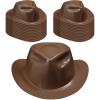 Xtinmee 24 Pieces Cowboy Hats Bulk Kid Plastic Cowboy Hats Party Pack Western Cowboy Hat Costume Accessories for Western Party Supplies view 1