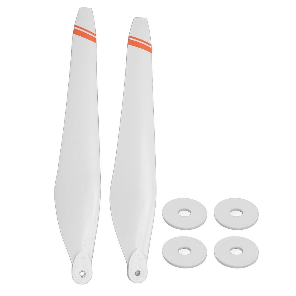1 Pair Drone Propellers White Carbon Low Noise Powerful Traction Folding Drone Propellers for X9 PLUS Power Kit (CW)
