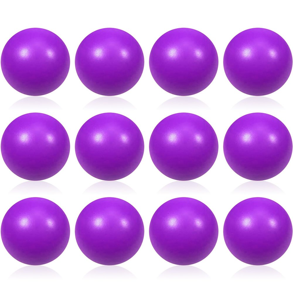 12 Pcs Purple Foam Stress Ball Squeeze Stress Relief Balls for Kids and Adults Hand Exercise Sensory Relief Toys for Anxiety ADHD Autism Purple