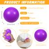 12 Pcs Purple Foam Stress Ball Squeeze Stress Relief Balls for Kids and Adults Hand Exercise Sensory Relief Toys for Anxiety ADHD Autism Purple view 2