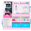 Best Choice Products Pretend Play Doctor's Office, Wooden Medical Center Toy Set for Kids w/Carrying Case, All Accessories Included, Height Measurer, 2-Piece Costume - Pink view 1