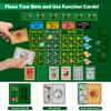 Premium Horse Racing Game with Cards and Dice, Horse Race Betting Board Game for Adult, Thickened Solid Wood with 143 Chips, 9 Metal Horses, Bet Board & Tokens & Cards, Rich Props for Enhanced Fun view 2