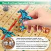 Premium Horse Racing Game with Cards and Dice, Horse Race Betting Board Game for Adult, Thickened Solid Wood with 143 Chips, 9 Metal Horses, Bet Board & Tokens & Cards, Rich Props for Enhanced Fun view 4