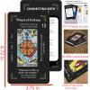 Classic Tarot Cards for Beginners - 78 Card Set, Learning Tarot Deck with Meanings, No Guide Book Needed, Fortune Telling Game (Black) view 2