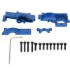 POENVFPO Aluminum Alloy Gearbox Housing Shell Motor Mount Plate Upgrade Parts Compatible with LaTrax Teton 1/18 4WD RC Car (Blue) view 1