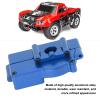POENVFPO Aluminum Alloy Gearbox Housing Shell Motor Mount Plate Upgrade Parts Compatible with LaTrax Teton 1/18 4WD RC Car (Blue) view 3