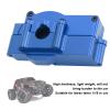 POENVFPO Aluminum Alloy Gearbox Housing Shell Motor Mount Plate Upgrade Parts Compatible with LaTrax Teton 1/18 4WD RC Car (Blue) view 4