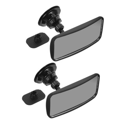 2pcs Suction Cup Baby Mirror For 360 Adjustable Rearview Mirror For Rear Facing Clear