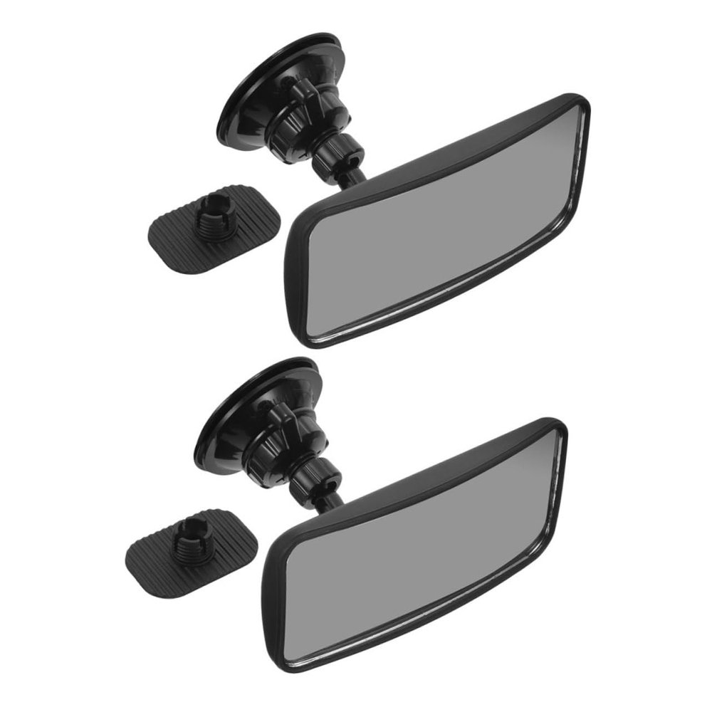2pcs Suction Cup Baby Mirror For 360 Adjustable Rearview Mirror For Rear Facing Clear