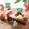 24Pcs Merry Christmas Cupcake Toppers Santa Hohoho Cupcake Picks view 2