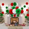 30 Packs Hanging Honeycomb Round Paper Fans Party Decorations Paper Fans For Birthday Graduation Baby view 2