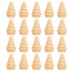 Glomora 20 Items Unfinished Wooden Christmas Tree, Crafts Unfinished Wood Kits, Children Graffiti DIY Painted Decoration, for Art Painting Craft Projects view 1