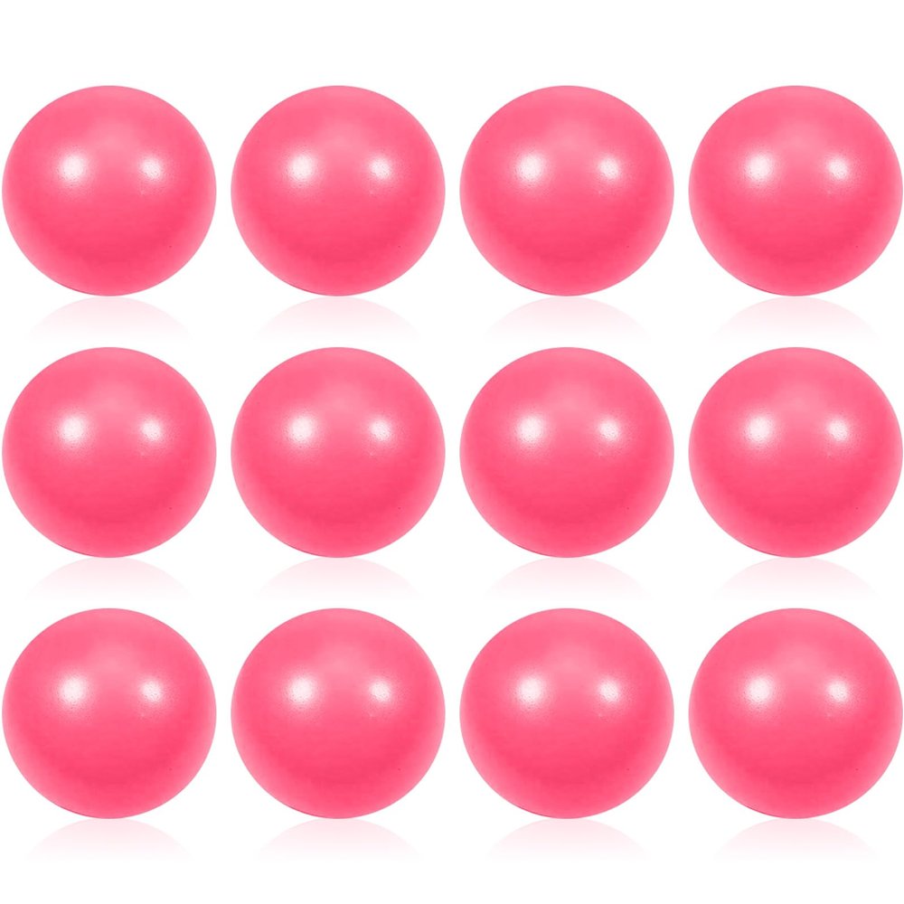 12 Pcs Pink Foam Stress Ball Squeeze Stress Relief Balls for Kids and Adults Hand Exercise Sensory Relief Toys for Anxiety ADHD Autism Pink