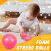 12 Pcs Pink Foam Stress Ball Squeeze Stress Relief Balls for Kids and Adults Hand Exercise Sensory Relief Toys for Anxiety ADHD Autism Pink view 3