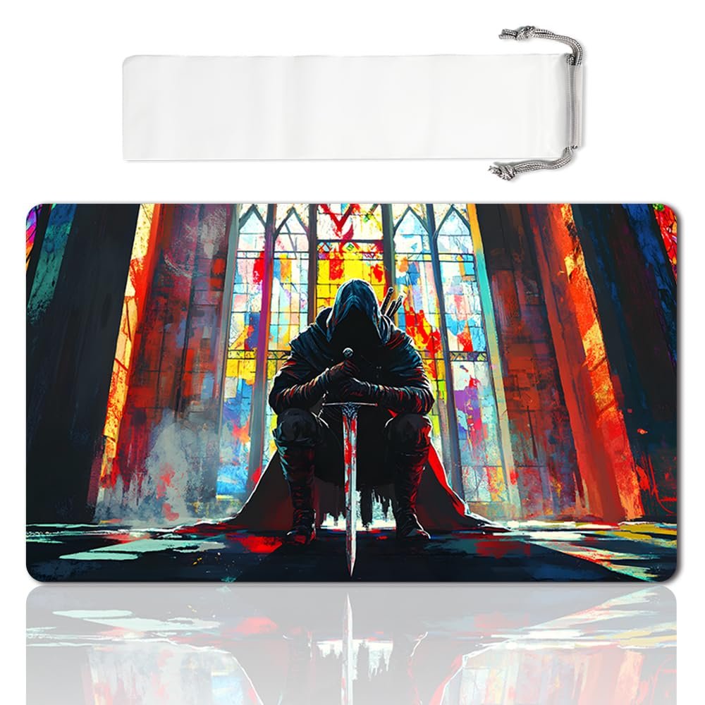 LIUYANZE MTG Playmat Compatible for TCG CCG RPG OCG Board Game Size 24x14 in CCG Play mats (TCG 5)