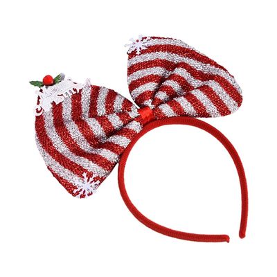 2024 Happy New Year Head Band Set of 12 Big Bow Headbands New Year Party Decorations Christmas New Year Headband