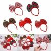 2024 Happy New Year Head Band Set of 12 Big Bow Headbands New Year Party Decorations Christmas New Year Headband view 3