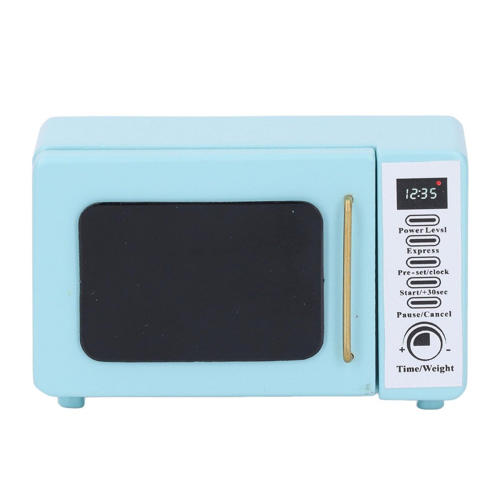 BTSEURY Doll House Miniature Microwave, Doll House Furniture, Miniature Microwave Oven Doll House Kitchen Scene Decoration for Doll